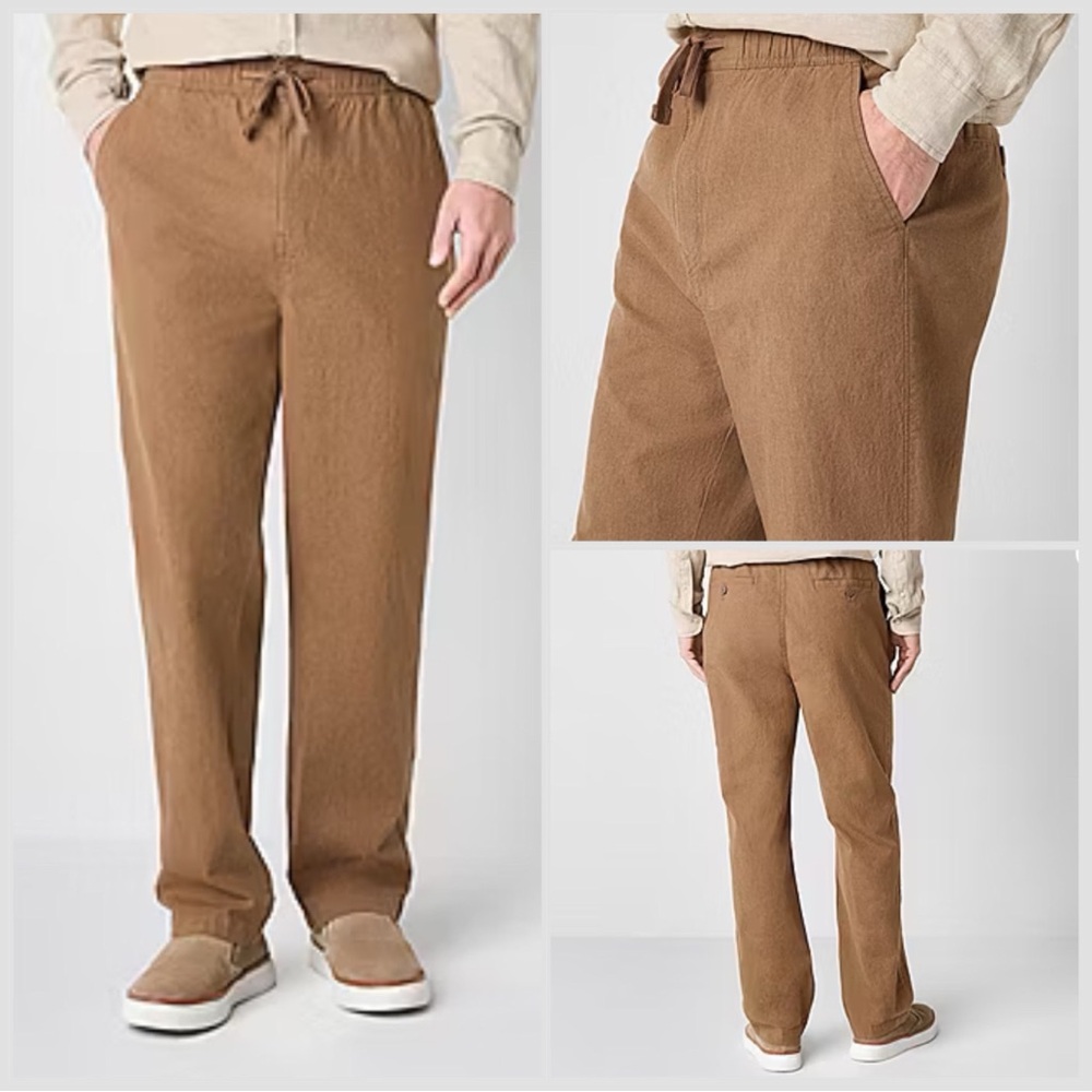 Mens Linen Cotton Chinos Size Medium New 32-35 inches waist